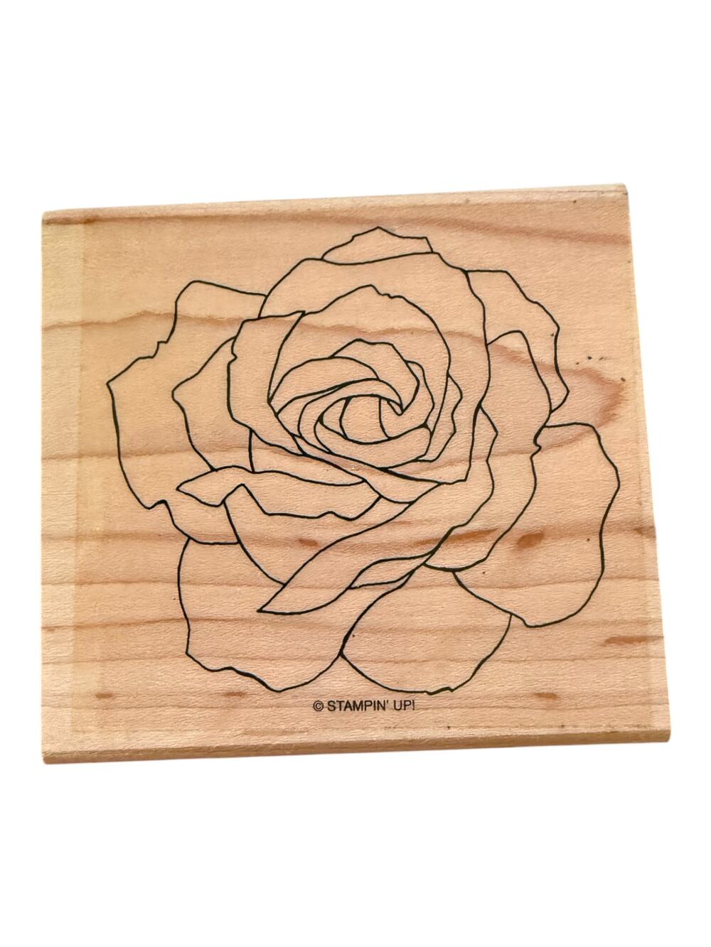 Stampin' Up! Large Single Rose Rubber Stamp